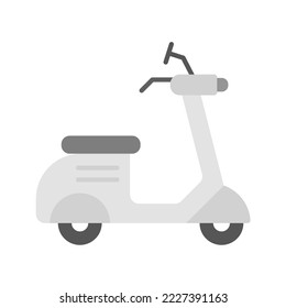 Scooter icon vector image. Can also be used for Vehicles. Suitable for mobile apps, web apps and print media.