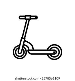 scooter icon vector, line style icon
