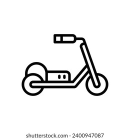 scooter icon. vector line icon for your website, mobile, presentation, and logo design.