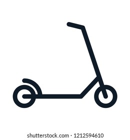 Scooter Icon Vector Logo Style