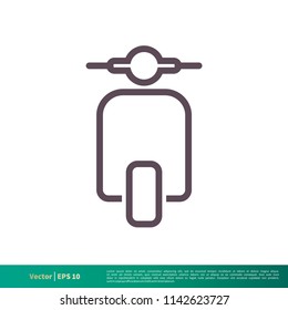 Scooter Icon Vector Logo Template Illustration Design. Vector EPS 10.