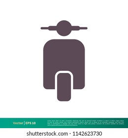Scooter Icon Vector Logo Template Illustration Design. Vector EPS 10.