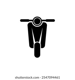 Scooter icon vector, simple motorcycle icon illustration for web and app..eps