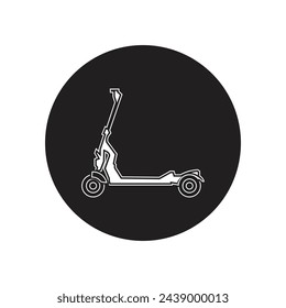 scooter icono vector plantilla ilustración logo diseño