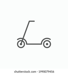 scooter icon, vehicle vector, transport illustration