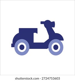 ícones de scooter. ilustração de vetor colorido simples