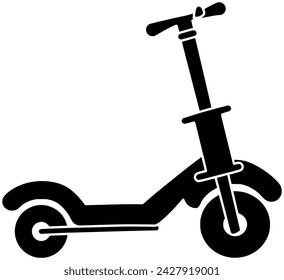 scooter ilustración kickboard icono de juego logo preescolar vector push ride o ocio niño skate deporte juguete activo transporte niño vehículo rueda infantil equipo de juego de ruedas gráfico de diapositivas