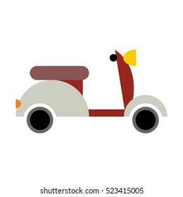 Scooter isolated. Transport icon on white background
