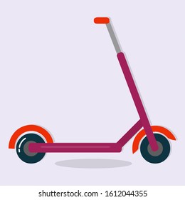 scooter isolated vector illustration in flat style