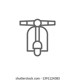 Scooter, Italy icon. Element of Italy icon. Thin line icon for website design and development, app development. Premium icon