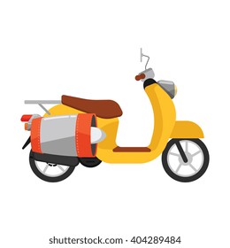 Scooter jet isolated on a white background. Delivery transport. icon. Vector illustration.
