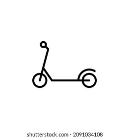 Scooter, Kick Scooter Line Icon, Vector, Illustration, Logo Template. Suitable For Many Purposes.
