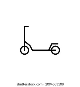 Scooter, Kick Scooter Line Icon, Vector, Illustration, Logo Template. Suitable For Many Purposes.