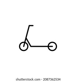 Scooter, Kick, Ride Line Icon, Vector, Illustration, Logo Template. Suitable For Many Purposes.