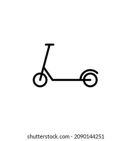Scooter, Kick, Ride Line Icon, Vector, Illustration, Logo Template. Suitable For Many Purposes.
