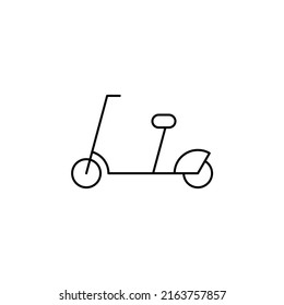 Scooter, Kick Scooter Thin Line Icon Vector Illustration Logo Template. Suitable For Many Purposes.