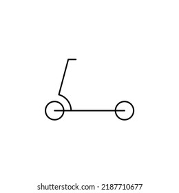 Scooter, Kick Scooter Thin Line Icon Vector Illustration Logo Template. Suitable For Many Purposes.
