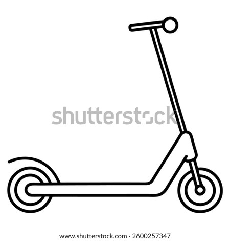 Scooter Line Art Vector Sleek And Minimalist Design