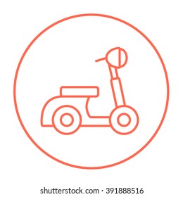 Scooter line icon.