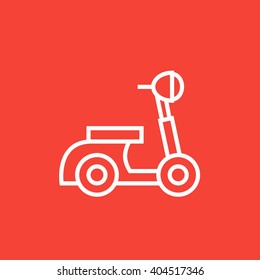 Scooter line icon.
