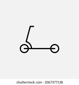 Scooter line icon design concept