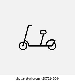 Scooter line icon design concept