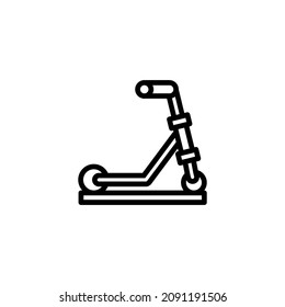 gráfico vectorial de icono de línea de scooter