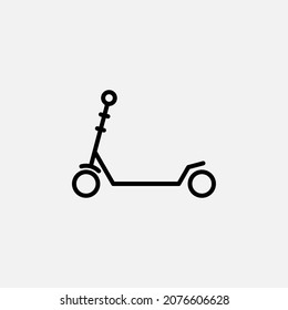 Scooter line icon, vector, illustration, logo template. Suitable for many purposes.