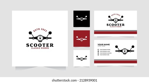 Scooter logo design inspiration and business card