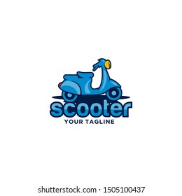 Scooter Logo Design Stock Vector