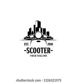 Scooter Logo Design Vector