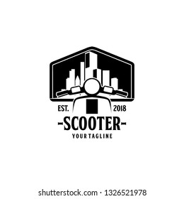 Scooter Logo Design Vector