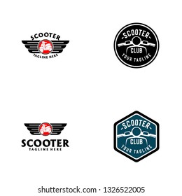 Scooter Logo Design Vector