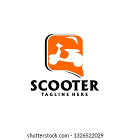 Scooter Logo Design Vector