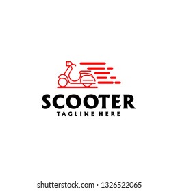 Scooter Logo Design Vector
