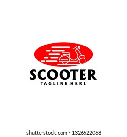 Scooter Logo Design Vector