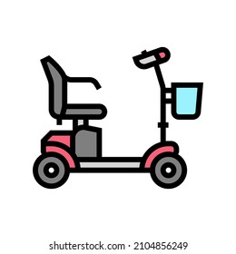 scooter medical drive color icon vector. scooter medical drive sign. isolated symbol illustration