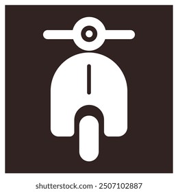 scooter motobike icon vector illustration symbol design