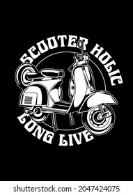 A scooter or motor scooter is a motorcycle with a step-through frame and a platform for the rider's feet. 