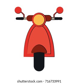scooter motorbike frontview icon image 