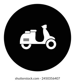 scooter motorbike logo vector illustration design