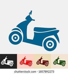 Scooter Motorbyke Logo Symbol Icon Vector