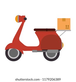 scooter motorcycle with box