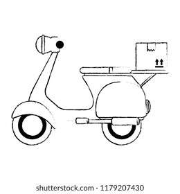 scooter motorcycle with box