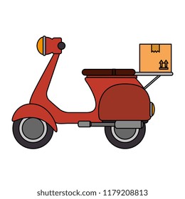 scooter motorcycle with box