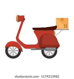 scooter motorcycle with box