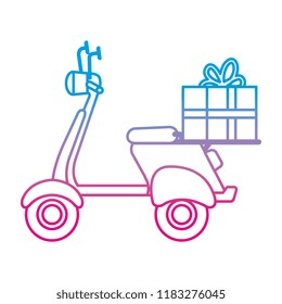 scooter motorcycle with gift