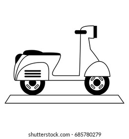 scooter motorcycle icon image 