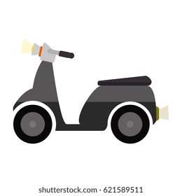 scooter motorcycle isolated icon