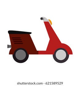 scooter motorcycle isolated icon